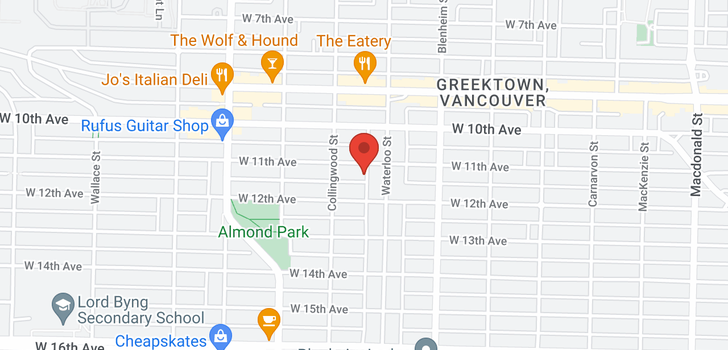 map of 3426 W 11TH AVENUE